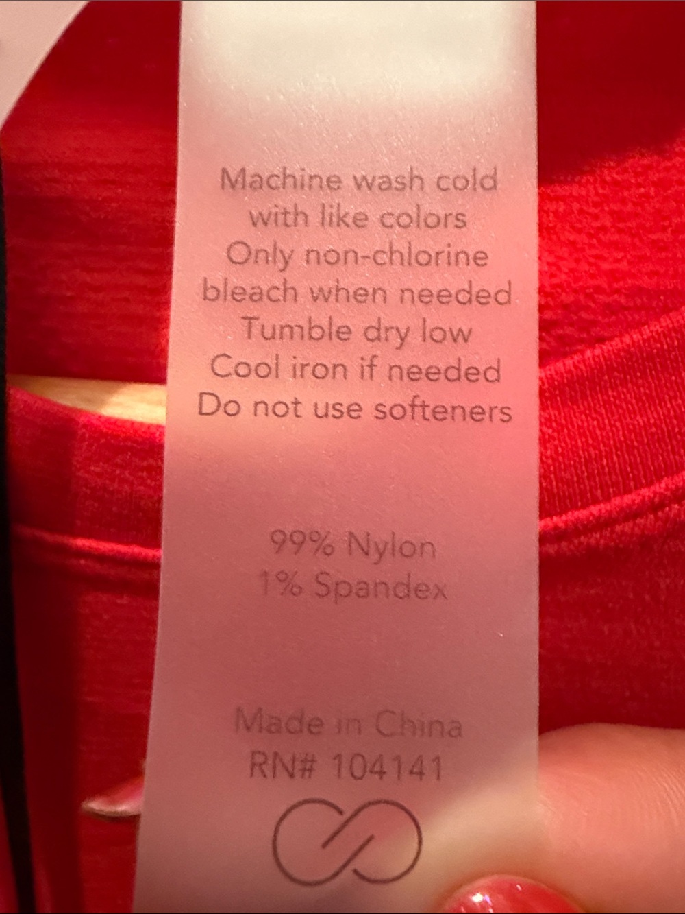 CALIA Red Seamless Long Sleeve Crew Neck Top - Picture 3 of 8